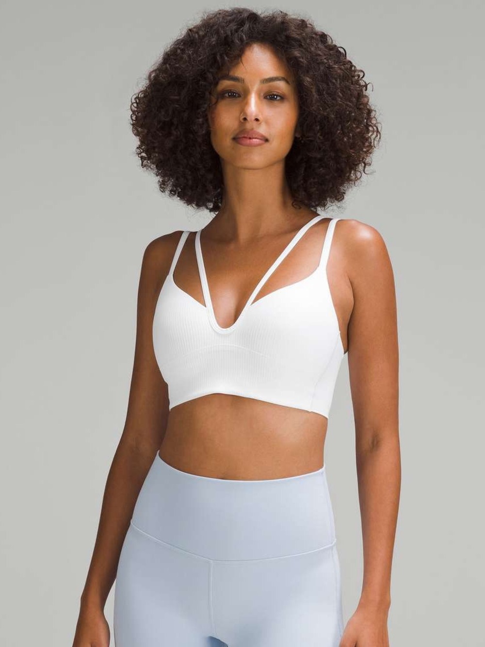 LULULEMON | LIKE A CLOUD STRAPPY LONGLINE RIBBED BRA LIGHT SUPPORT